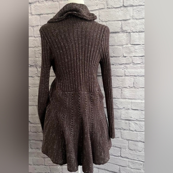 Y2k cardigan knitted sweater with ruffles - Picture 3 of 5